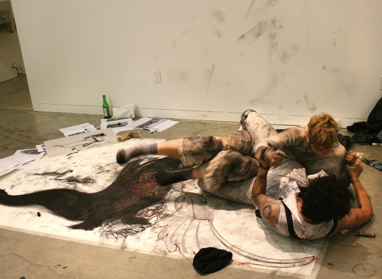 Torreya and Qilo getting dirty